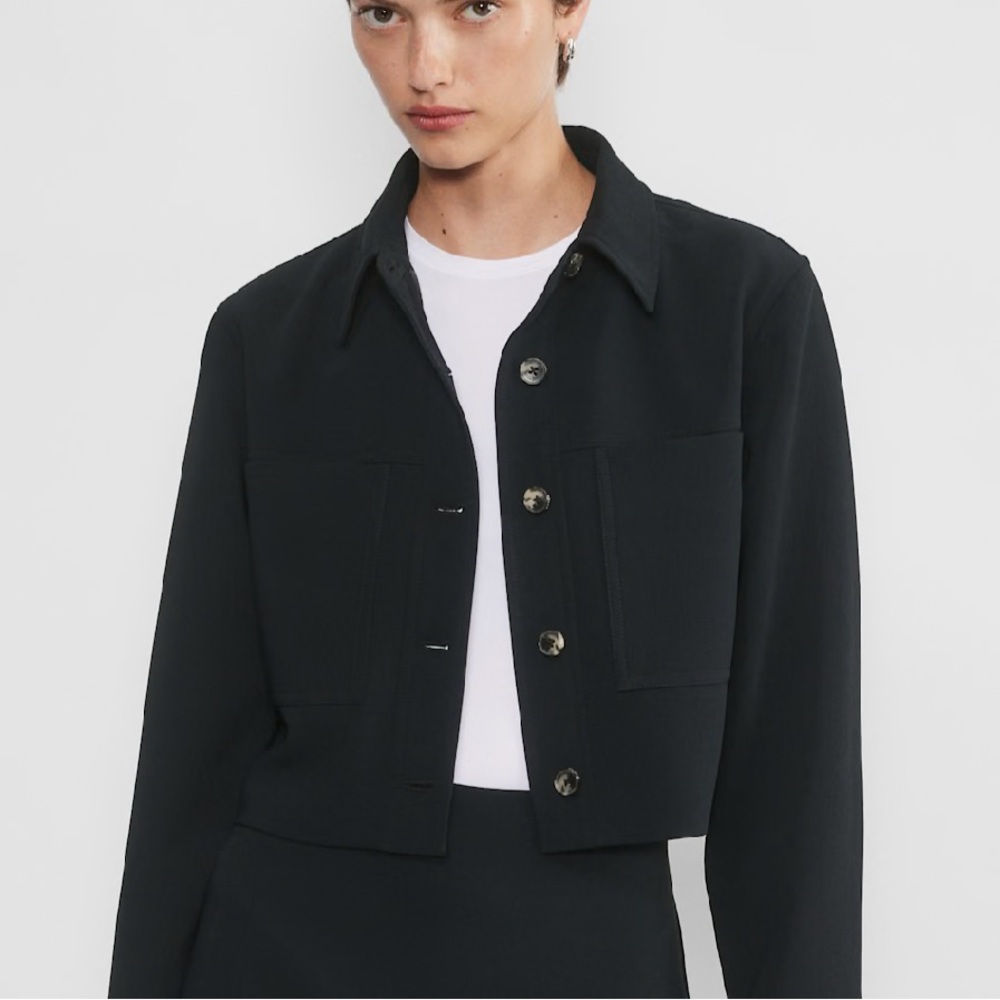 Aritzia Black Cropped Blazer